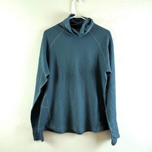 Kuhl Women’s Petra Turtleneck Size XL Blue Waffle Knit Soft & Warm NEW!